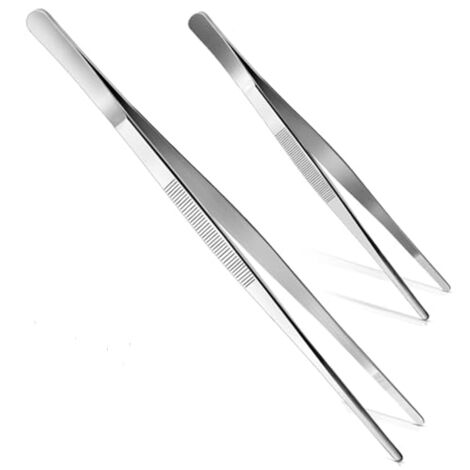 2 Pièces Pince Cuisine 30 cm et 20 cm, Pince Cuisine Inox Professionnel, Pince de Cuisine pour Cuisiner Griller et Cuire