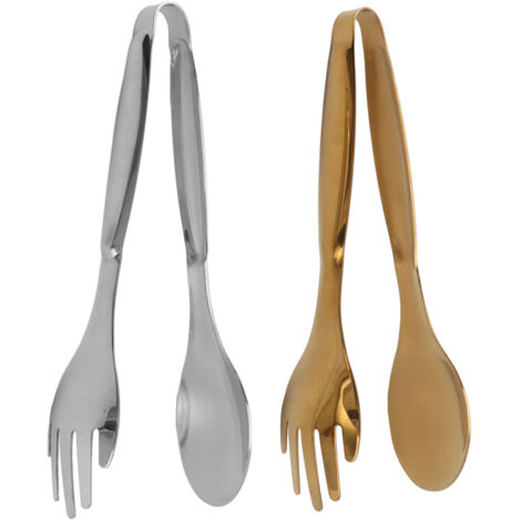 2 Pièces Pince de Service en Acier Inoxydable, Pince à Salade et Pince à Pâtisserie pour Cuisine et Buffet