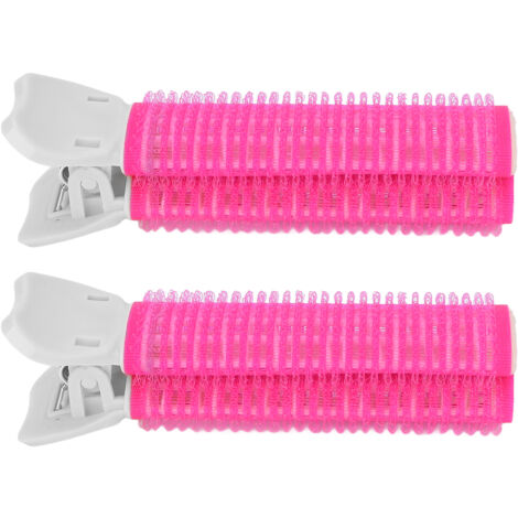 2 pièces Pinces à Cheveux Crépus Rose Rouge, Outil de Coiffure pour Volume Racinaire et Frange Portable pour Femmes et Filles