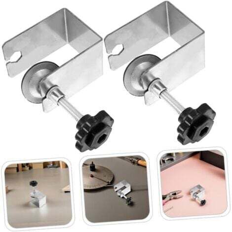 2 Pièces Pinces C tôle galvaniséepour Fixation Serrage Robuste pour Installation Panneaux de Meubles Outils de Menuiserie et Montage Armoires