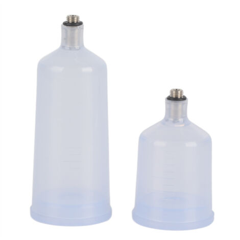 2 Pièces Pistolet à Peinture Airbrush avec Récipient et Connecteur Fileté Rapide