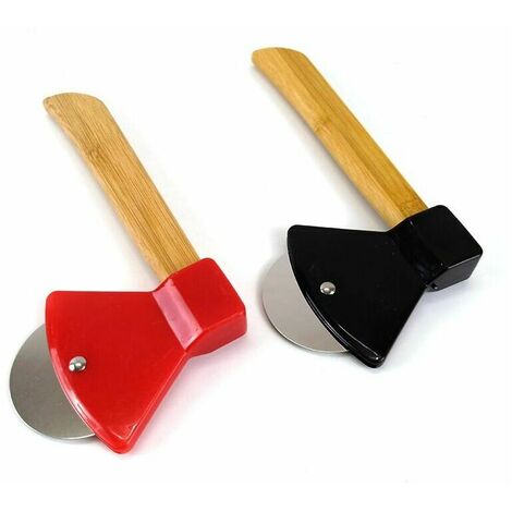 2 Pièces Pizza Roue Cutter Outils, Roulette Pizza Acier Inoxydable, Roue Pizza Drôle, Poids Léger Couteau Pizza, Coupe Pizza Hache, Avec Poignée Antidérapante, Pour Pizza, Gâteaux