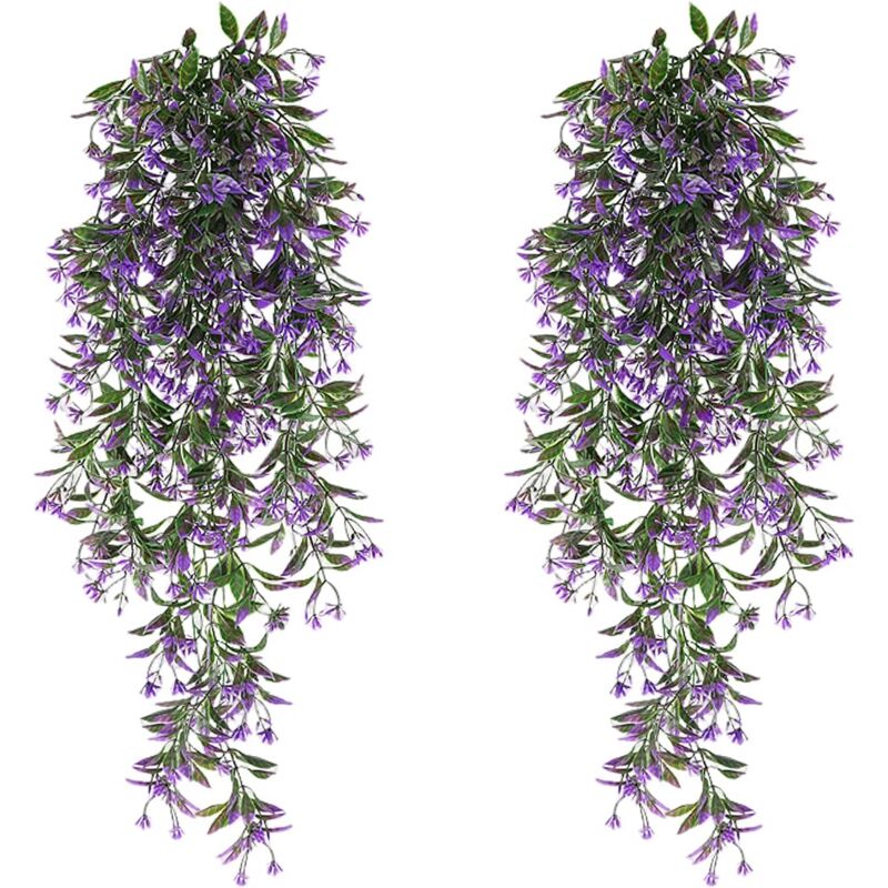 2 Pièces Plante Artificielle Tombante 78CM Plante Tombante Artificielle Fausse Plante Tombante Plantes Artificielles Interieur Tombantes Plantes