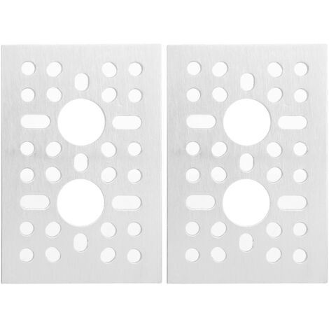2 Pièces Plaque Grille Aluminium Panneau Mural Treillis pour Affichage Composant Industriel 3123‑0048‑0072