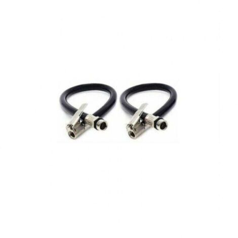 2 pièces pneu mandrin gonfleur pompe tuyau véhicule pneu gonfleur tuyau haute qualité pneu gonfleur tuyau noir caoutchouc remplissage pneu Air tuyau
