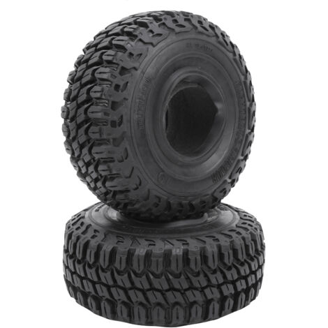 2 pièces Pneus en Caoutchouc 1.9 pouces pour Voiture RC TRX4 D90, Crawler 1/10 Échelle