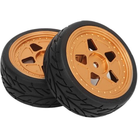2 Pièces Pneus et Jantes pour Voiture RC ZD Racing 1/16 S16 EX16 - Pièces de Rechange et Amélioration