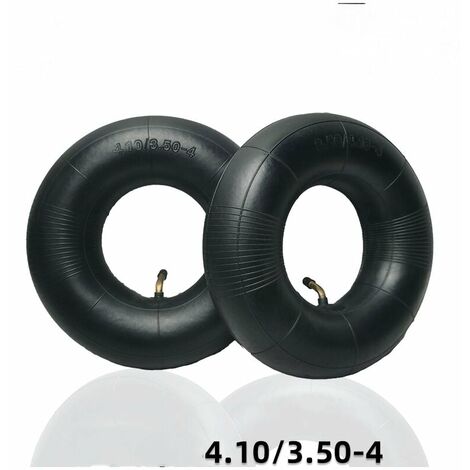 2 pièces pneus tubulaires série 4.10/3.50-4 pouces pour diable, chariot, charrette à bras, chariot de jardin, tondeuse à gazon, tube de remplacement 4.10-4 Cisea