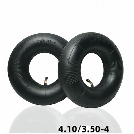 2 pièces pneus tubulaires série 4.10/3.50-4 pouces pour diable, chariot, charrette à bras, chariot de jardin, tondeuse à gazon, tube de remplacement 4.10-4 LKBD