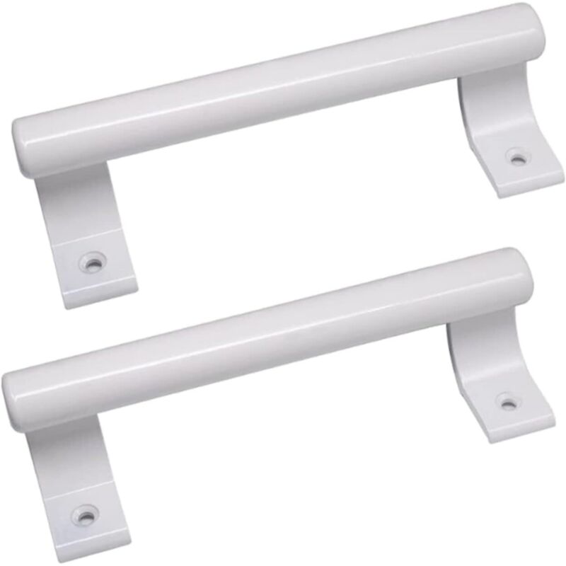 (2 pièces Poignée de porte coulissante en aluminium de 8", poignée métallique moderne pour les portes vitrées de balcon, les portes coulissantes de