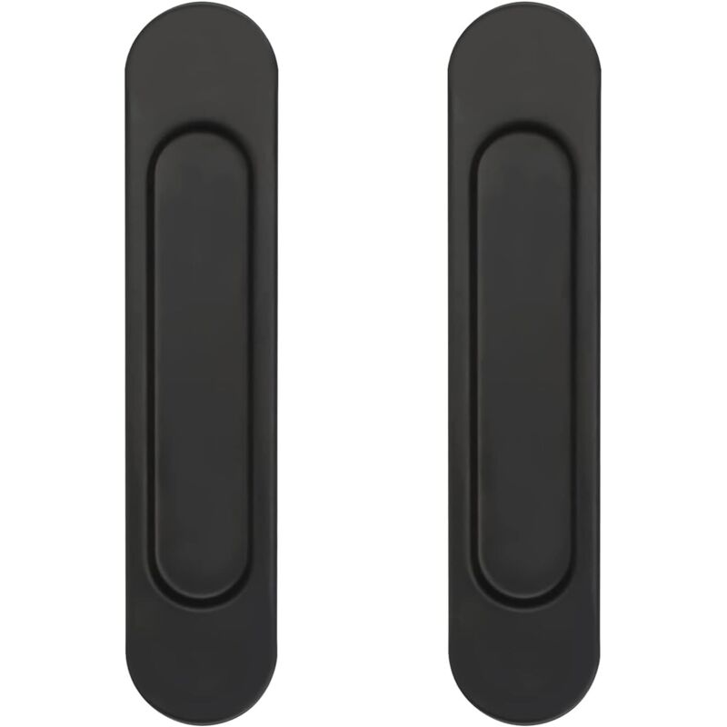 2 Pièces Poignée de Porte Coulissante Ovale 14,8 CM Poignée Porte Coulissante Poignées de Porte Coulissante Auto-Adhésives,Convient pour Armoires,