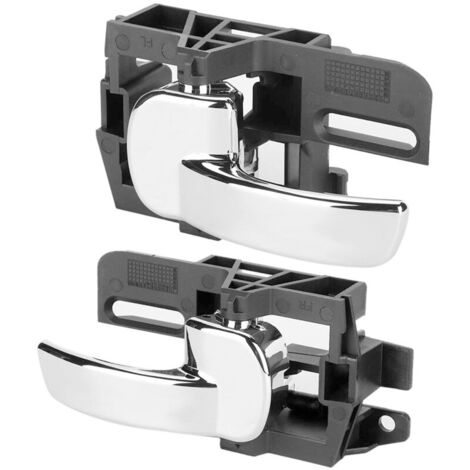 2 pièces poignée de porte intérieure chromée gauche et droite 80671-JD00E convient pour NISSAN QASHQAI 2004-2007