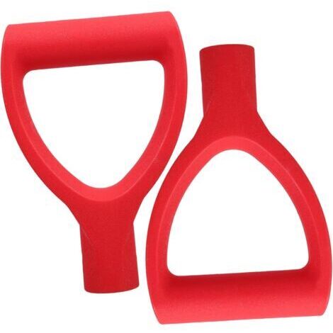 2 Pièces Poignée Pelle Accessoires De Chasse-Neige Pelles pour Creuser Manche De Machine De Déneigement Outils d'hiver pour La Neige Outils De Pelletage De Neige PP Rouge
