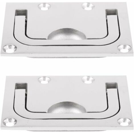 (2 pièces) Poignées de tirage en acier inoxydable pour panneaux de pont et portes de cabine de bateau