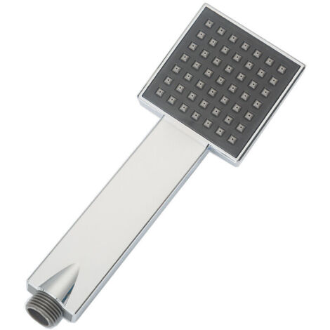 2 Pièces Pommeau de douche Carré Grand diamètre Diamètre exquis Simple Haut de gamme Argent Haute pression Économie d'eau Salle de bains Spray