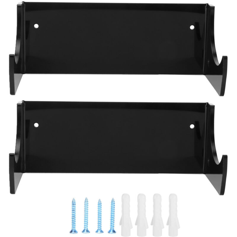 2 Pièces Porte-Skateboard Mural pour Affichage et Rangement, Support pour Snowboard, Noir