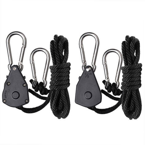 2 pièces poulies réglables de 1,8 pouces, poulies en plastique de corde de suspension de corde d'escalade