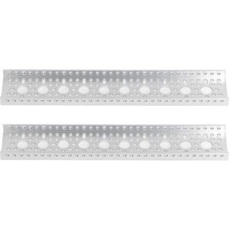 2 Pièces Profilé en U Aluminium 48x12mm, Pièce Accessoire Lourde pour Robot3121-0010-0264