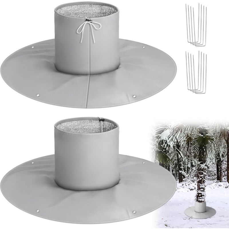 2 Pièces Protection Palmier Hiver - Housse D'hivernage pour Palmier - Protection Contre Le Froid,Plantes jusqu'à 35 cm de diamètre, Ø 100 cm