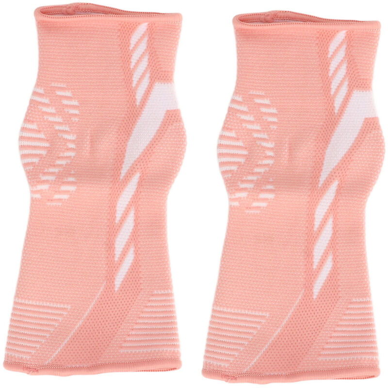 2 pièces Protège-Chevilles en Maille pour Basketball Volleyball, Équipement de Protection Sportive Rose