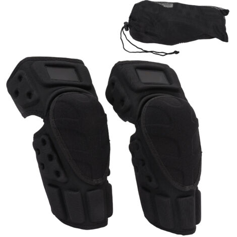 2 Pièces Protège-Coudes Moto Antichoc Résistant à l'Usure Doublure Velours Confortable Noir