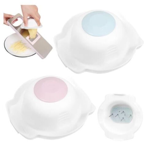 2 Pièces Protege Doigt pour , Protection Doigt Anti-coupure pour Râpe à Légumes, Cuisine Support de Sécurité Alimentaire
