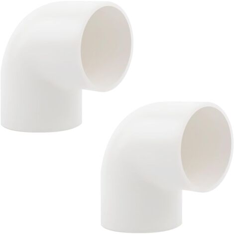 2 Pièces PVC Raccord Tuyau, 90° Adaptateur De Tuyau D'eau Couplage, Coude D'alimentation en Eau à 90 Degrés, 20MM - 20mm