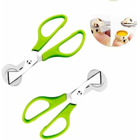 2 Pieces Quail Scissors, Eggshell Cutting Scissors, Stainless Steel Quail Egg Shell Scissors, for Cutting Eggs, Quail Eggs and Other Eggs