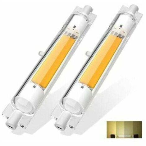 2 pièces R7S LED 118mm Dimmable 20W Blanc Naturel 4500K Sans Scintillement, Linéaire Ampoule LED R7S 118mm Remplacer Lampe Halogène