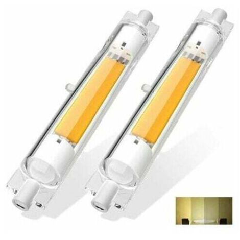 2 pièces R7S LED 118mm Dimmable 20W Blanc Naturel 4500K Sans Scintillement, Linéaire Ampoule LED R7S 118mm Remplacer Lampe Halogène