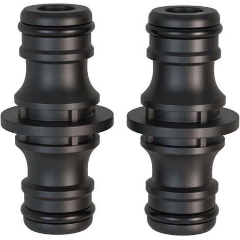 2 pièces Raccord rapide, 1/2 pouce double fiche Pièce de raccordement pour une connexion sûre des tuyaux, connexion de deux tuyaux pour la prolongation