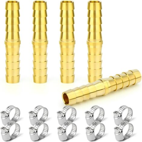 2 pièces raccords embout cannelé acier inox 304, 10 mm vers filetage mâle BSP 3/4", raccord compression eau, carburant, air - 9MM (I)