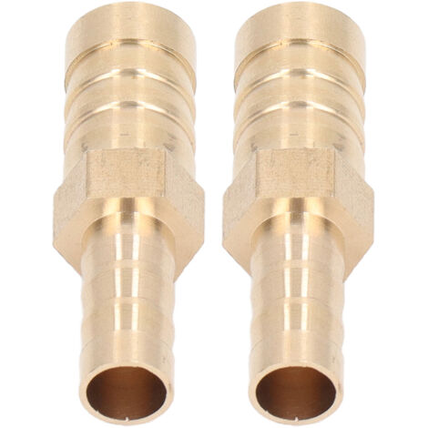 2 Pièces Raccords Réducteurs en Laiton avec Crépines, Jonction Filetée Hexagonale 12mm (1/2") vers 8mm (5/16") pour Tuyauterie