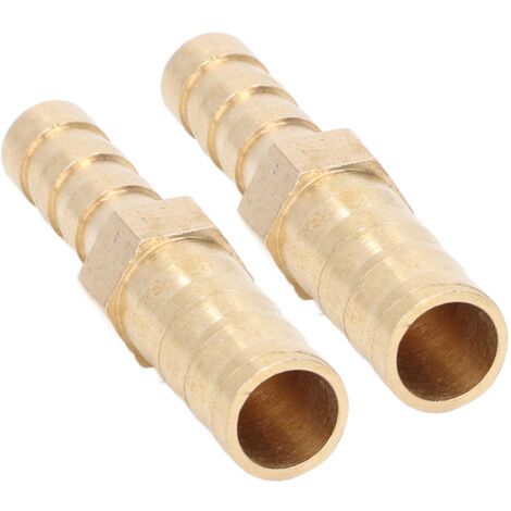 2 Pièces Raccords Réducteurs en Laiton avec Crépines, Jonction Filetée Hexagonale 8mm (5/16") vers 6mm (1/4") pour Tuyauterie