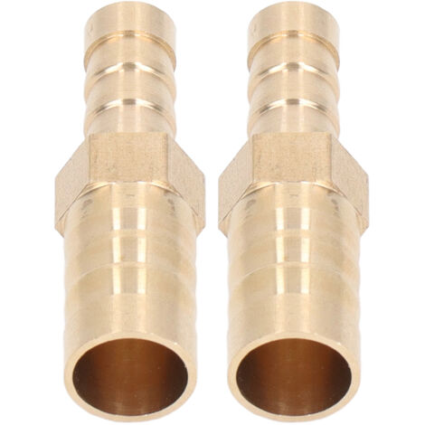 2 Pièces Raccords Réduteurs en Laiton à Crépines, Jonction Filetée Hexagonale Réductrice 12mm(1/2") vers 8mm(5/16") pour Tuyau