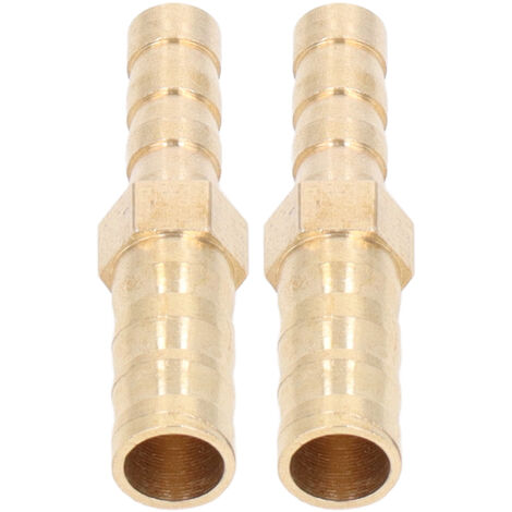 2 Pièces Raccords Réduteurs en Laiton à Crépines, Jonction Filetée Hexagonale Réductrice 8mm(5/16") vers 6mm(1/4") pour Tuyau