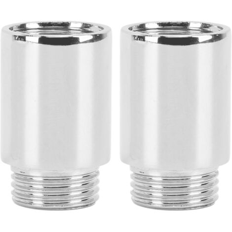2 Pièces Rallonges De Pommeau De Douche En Acier Inoxydable Tube Prolongateur De Douche Bras D'Extension De Pomme De Douche Rallonge De Pommeau De Douche Extension Pour Pommeau De Douche Fixe(1.2 Pouc