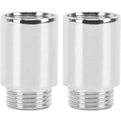 2 Pièces Rallonges De Pommeau De Douche En Acier Inoxydable Tube Prolongateur De Douche Bras D'Extension De Pomme De Douche Rallonge De Pommeau De Douche Extension Pour Pommeau De Douche Fixe(1.2 Pouc