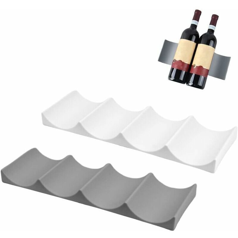 2 Pièces Range Bouteille Frigo, Porte Bouteille Vin, Rangement Bouteille