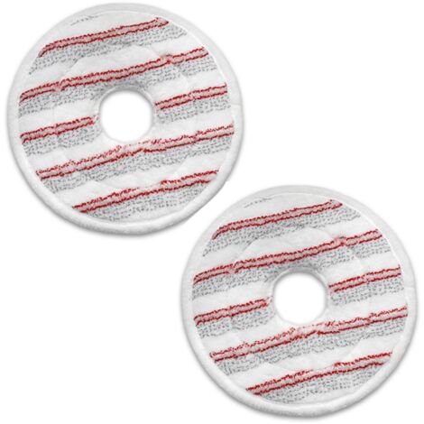 2 Pièces Recharge Serpillere en Microfibres pour Vileda Spin and Clean Mop, Tête de Serpillière de Remplacement Compatible avec Balai Vileda Spin Mop et l'ensemble de Seaux (Rouge)