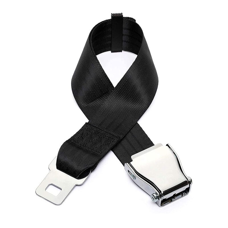 2 pièces réglable avion boucle ceinture de sécurité rallonge de sangle rallonge sangle/corde siège connexion câble rallonge 80 cm