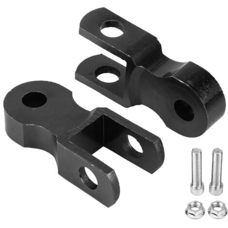 2 Pièces Rehausseur d'Amortisseur Moto 5cm, Coussin de Surélévation pour Châssis (avec Vis)