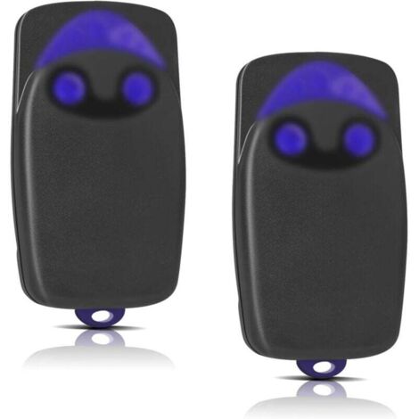 2 Pièces Remplacement pour télécommande NICE, télécommande portail 433,92MHz 2 canaux, compatible avec Flo1r-s, Flo2r-s, Flo4r-s
