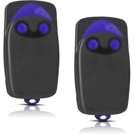 2 Pièces Remplacement pour télécommande Nice, télécommande Portail 433,92MHz 2 canaux, Compatible avec Flo1r-s, Flo2r-s, Flo4r-s