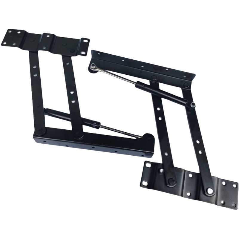 Shining House - 2 Pièces Ressorts pour Charnières de Meubles, Relevage Avec Ressort Charniere, Acier Laminé à Froid Charniere Relevable pour Table