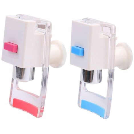 2 Pièces Robinet à Poussoir pour Fontaine à Eau avec Deux Vannes Durables