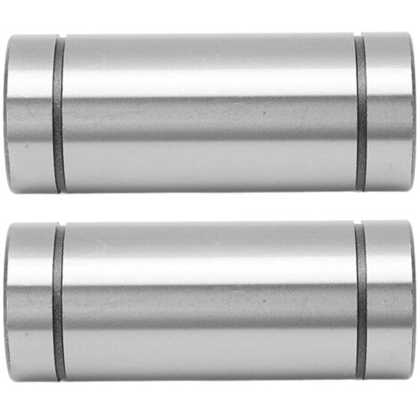 2 Pièces Roulement Linéaire Acier 20mm Alésage 32mm Extérieur 80mm Longueur LM20LUU pour Équipement Industriel