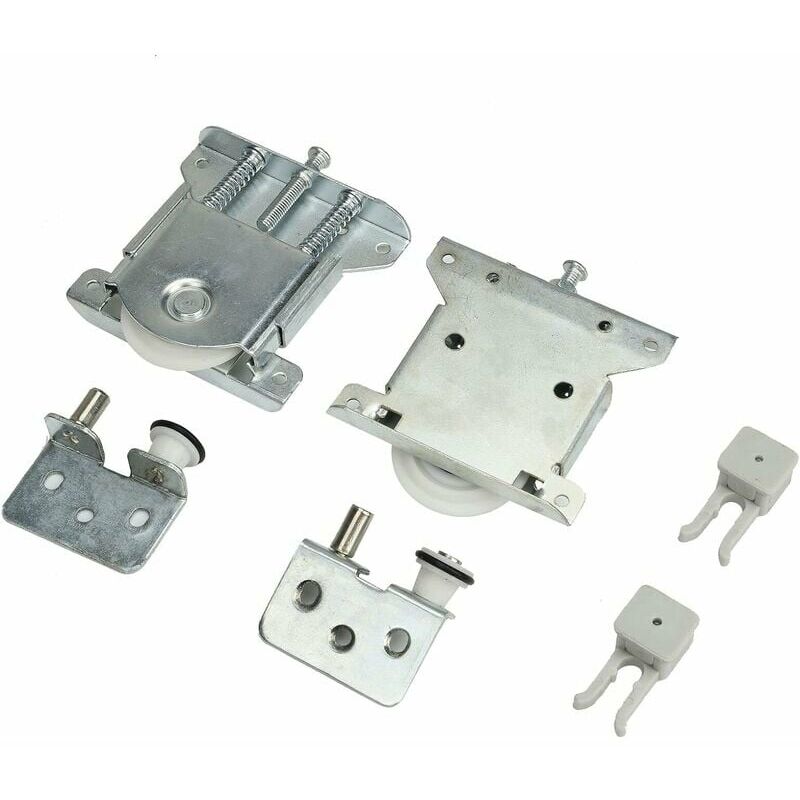 Trimec - 2 pièces Roulette Porte Coulissante placard,Pièces de porte coulissantes pour porte de garde-robe,roues,rouleaux,armoire Runners