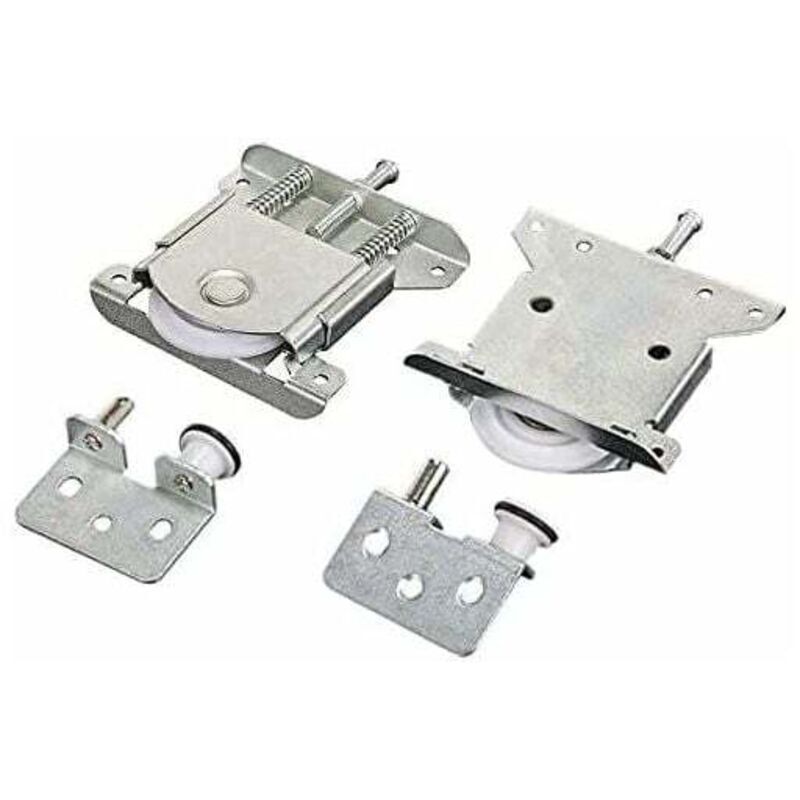 2 pièces Roulette Porte Coulissante placard,Pièces de porte coulissantes pour porte de garde-robe,roues,rouleaux,armoire Runners Guides,Roulette