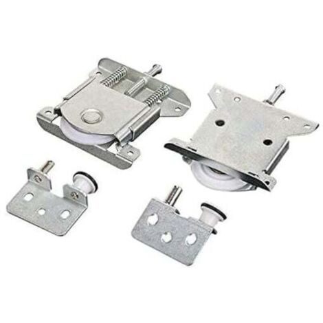 2 pièces Roulette Porte Coulissante placard,Pièces de porte coulissantes pour porte de garde-robe,roues,rouleaux,armoire Runners Guides,Roulette Placard Coulissant Armoire Porte Rouleau,Charge 30 kg